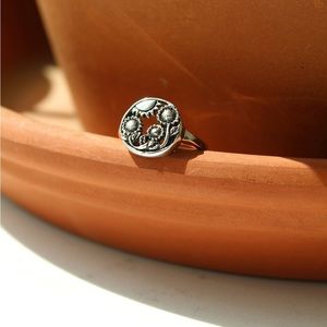 NWT sterling silver sunflower ring